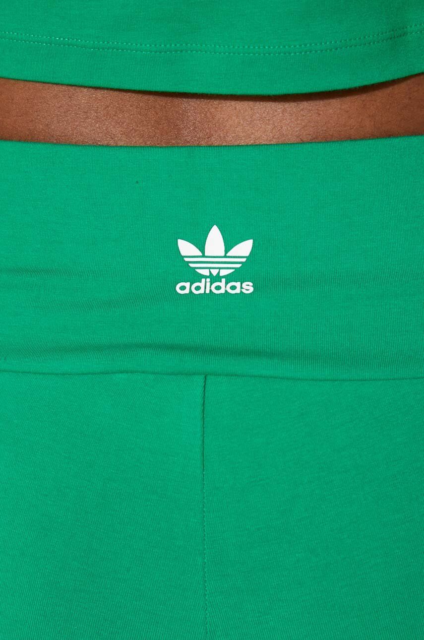 Kratke Hlače Adidas Originals ženski, Zelena Barva