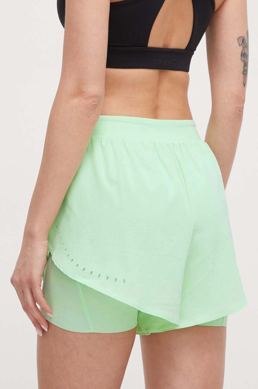 adidas Performance edzős rövidnadrág zöld, sima, magas derekú, IU1141 termék 2. képe