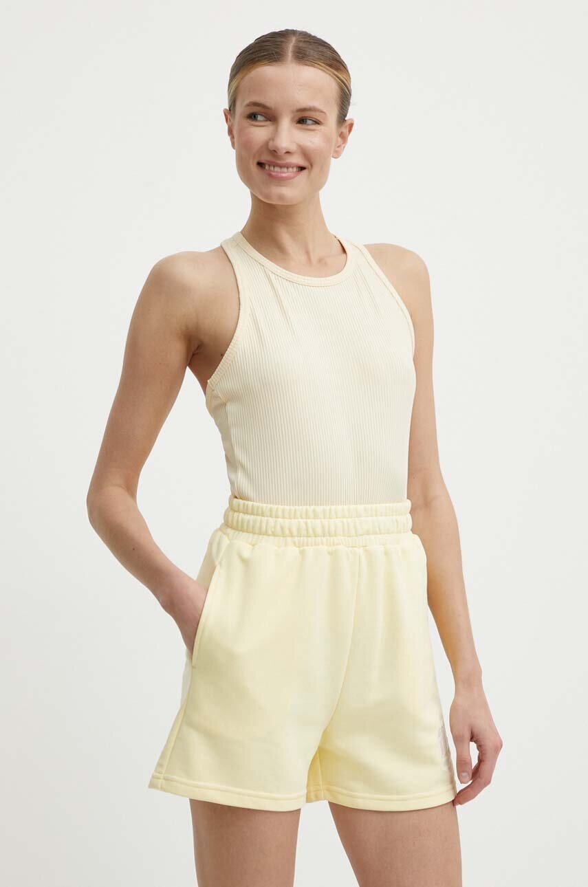 Σορτς Fila Linyi χρώμα: κίτρινο, FAW0763 φωτογραφία