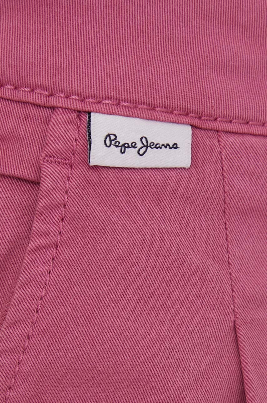 Σορτς Pepe Jeans VANIA χρώμα: ροζ PL801094 φωτογραφία