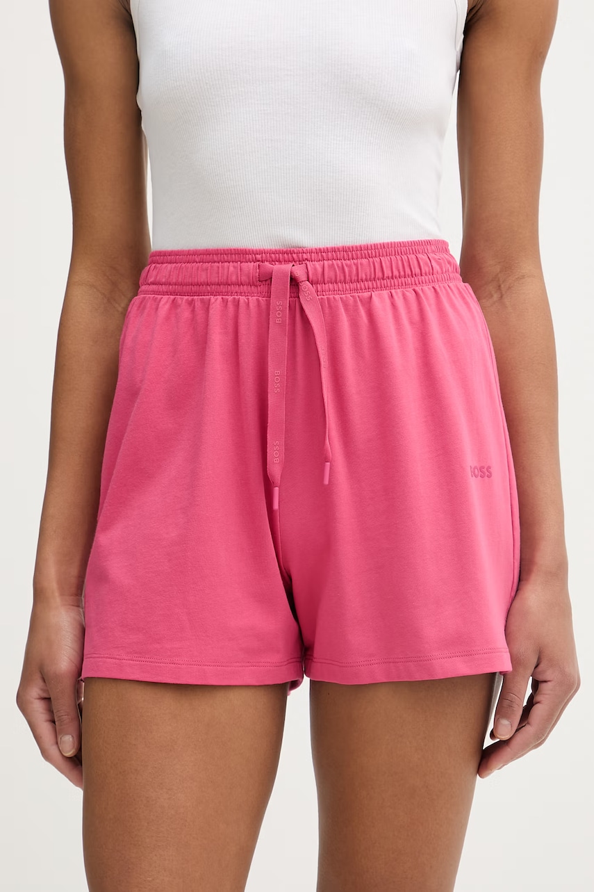 BOSS pantaloni scurți de trening de damă din bumbac cu elastan CI_Shorts CW