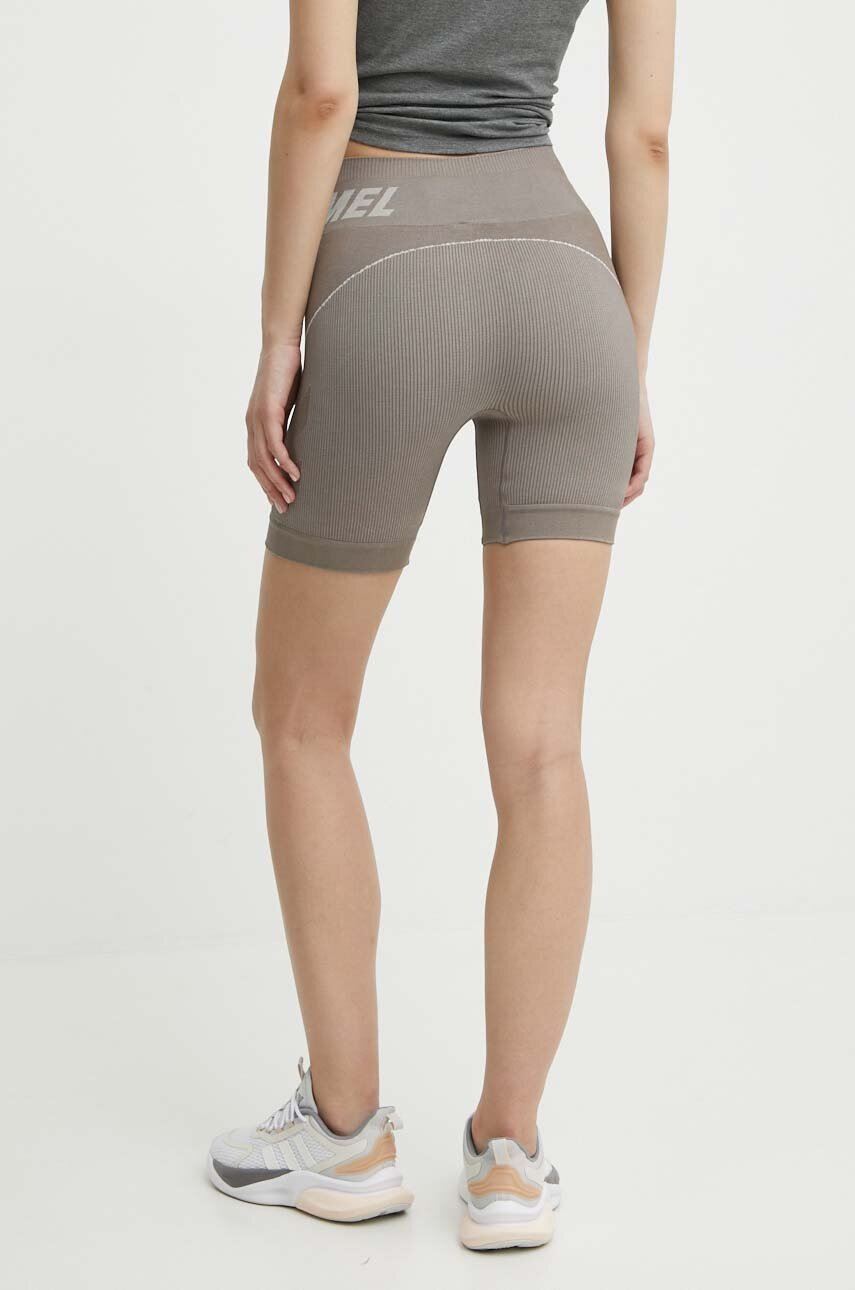 Σορτς προπόνησης Hummel Christel χρώμα: καφέ, 213755 φωτογραφία