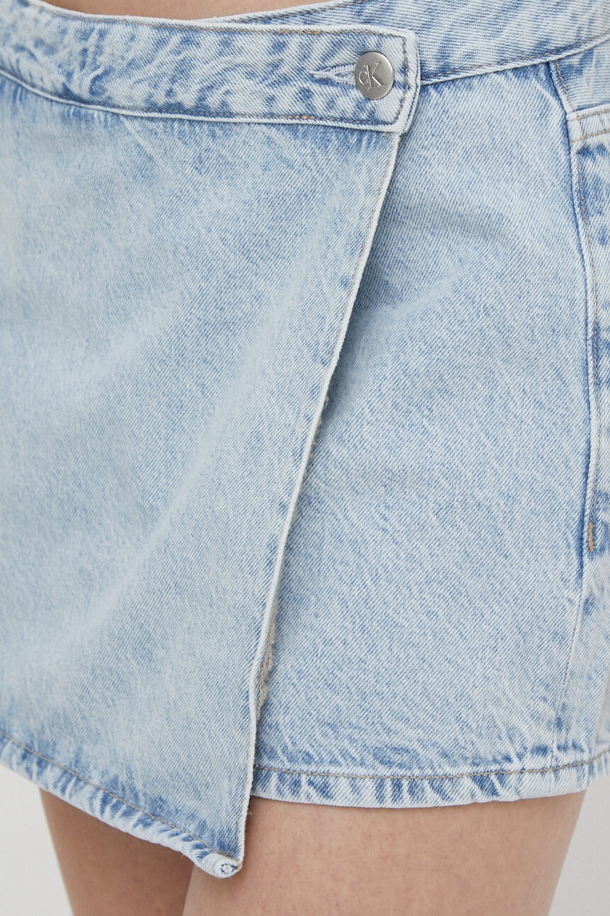 Джинсові шорти Calvin Klein Jeans жіночі однотонні висока посадка 