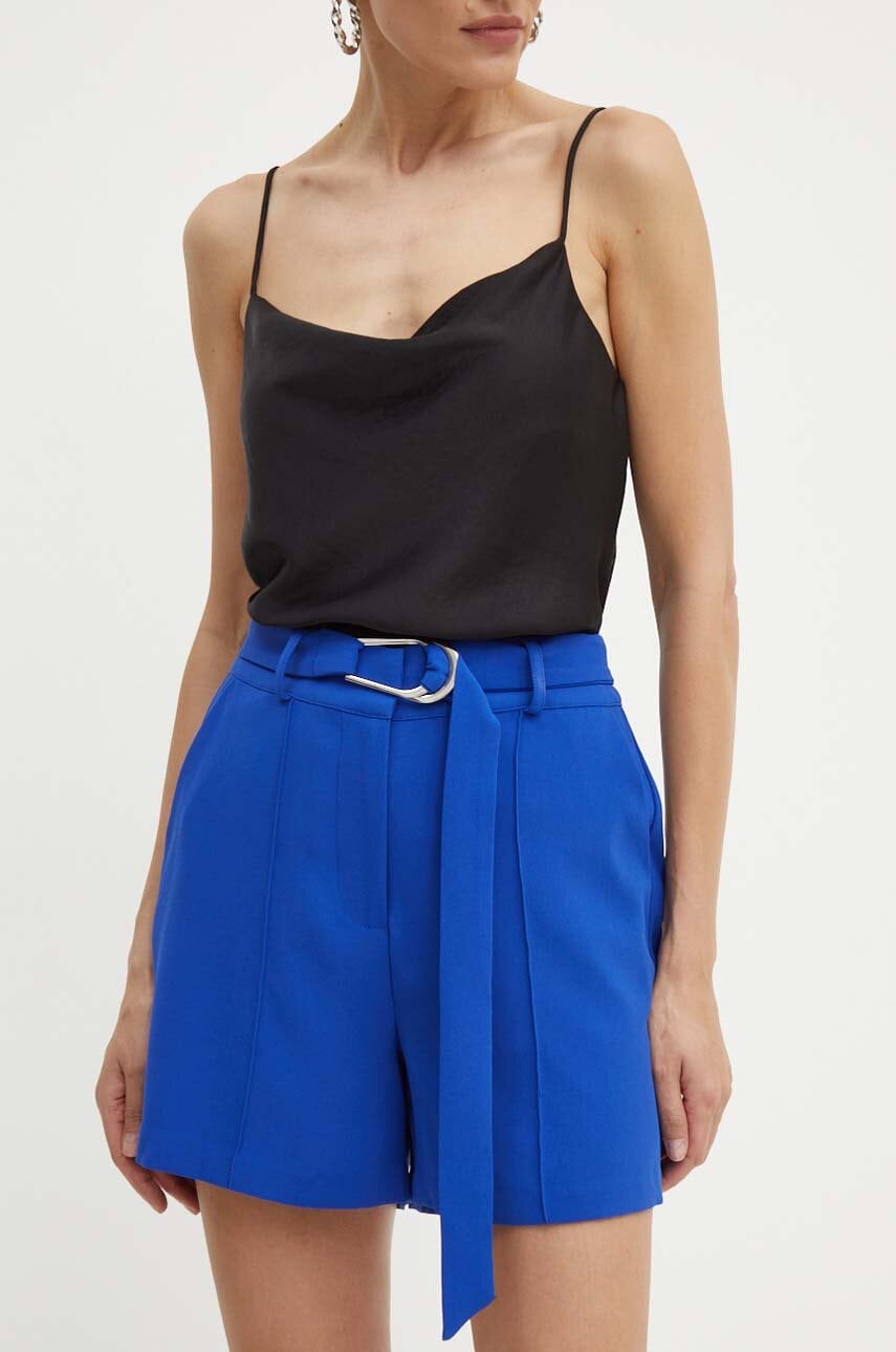 Morgan pantaloni scurti SHARON femei, neted, high waist, SHARON