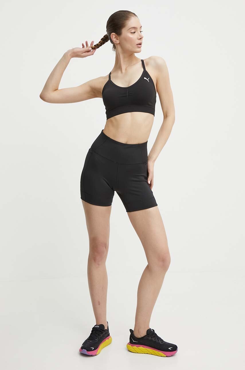 Σορτς γιόγκα Puma Studio χρώμα: μαύρο, 524863 φωτογραφία