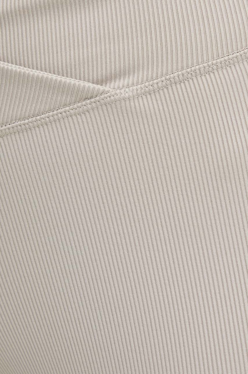 Σορτς γιόγκα Reebok Lux Collection χρώμα: γκρι, 100076342 φωτογραφία