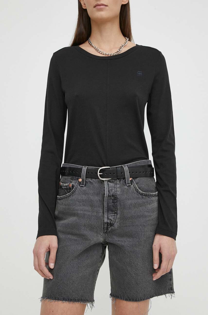 Levi's pantaloni scurti jeans femei, culoarea gri, neted, high waist Levi's pantaloni scurti jeans femei, culoarea gri, neted, high waist