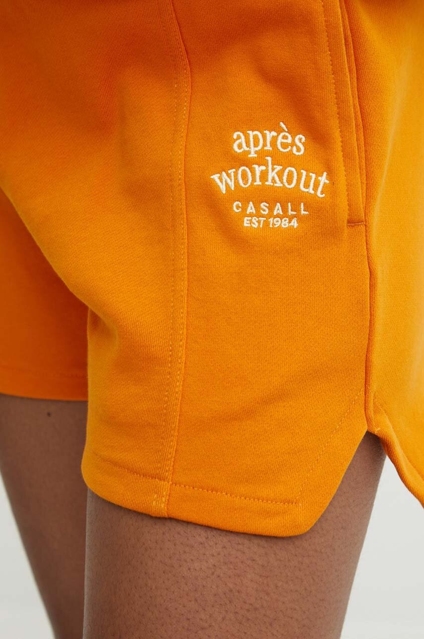 Βαμβακερό σορτσάκι Casall χρώμα: πορτοκαλί φωτογραφία