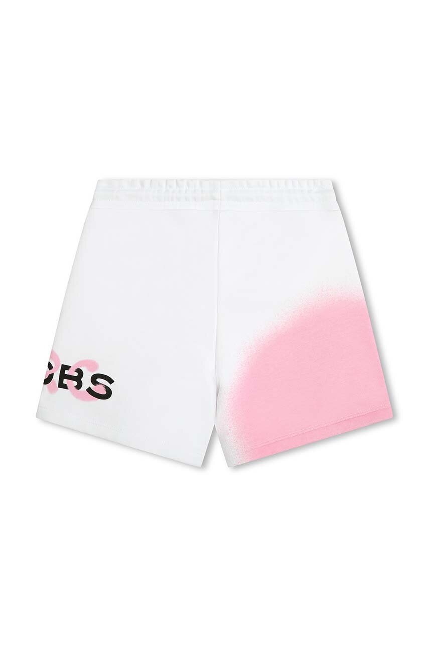 Дитячі шорти Marc Jacobs колір білий візерунок регульована талія