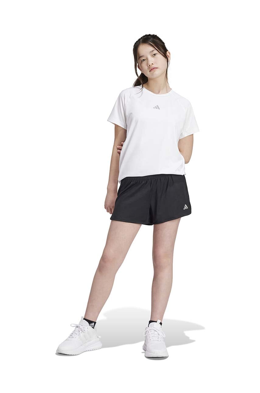 adidas pantaloni scurti copii culoarea negru, cu imprimeu adidas pantaloni scurti copii culoarea negru, cu imprimeu