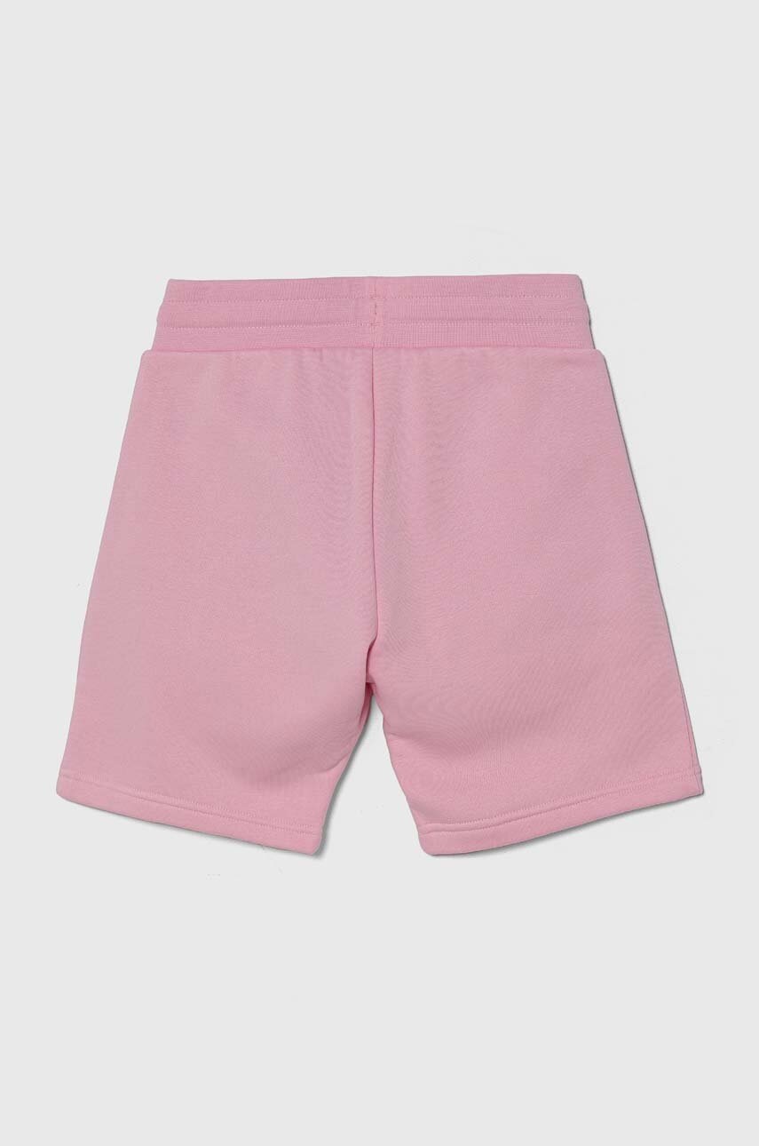 Дитячі шорти adidas Originals колір рожевий однотонні регульована талія Дитячі шорти adidas Originals колір рожевий однотонні регульована талія