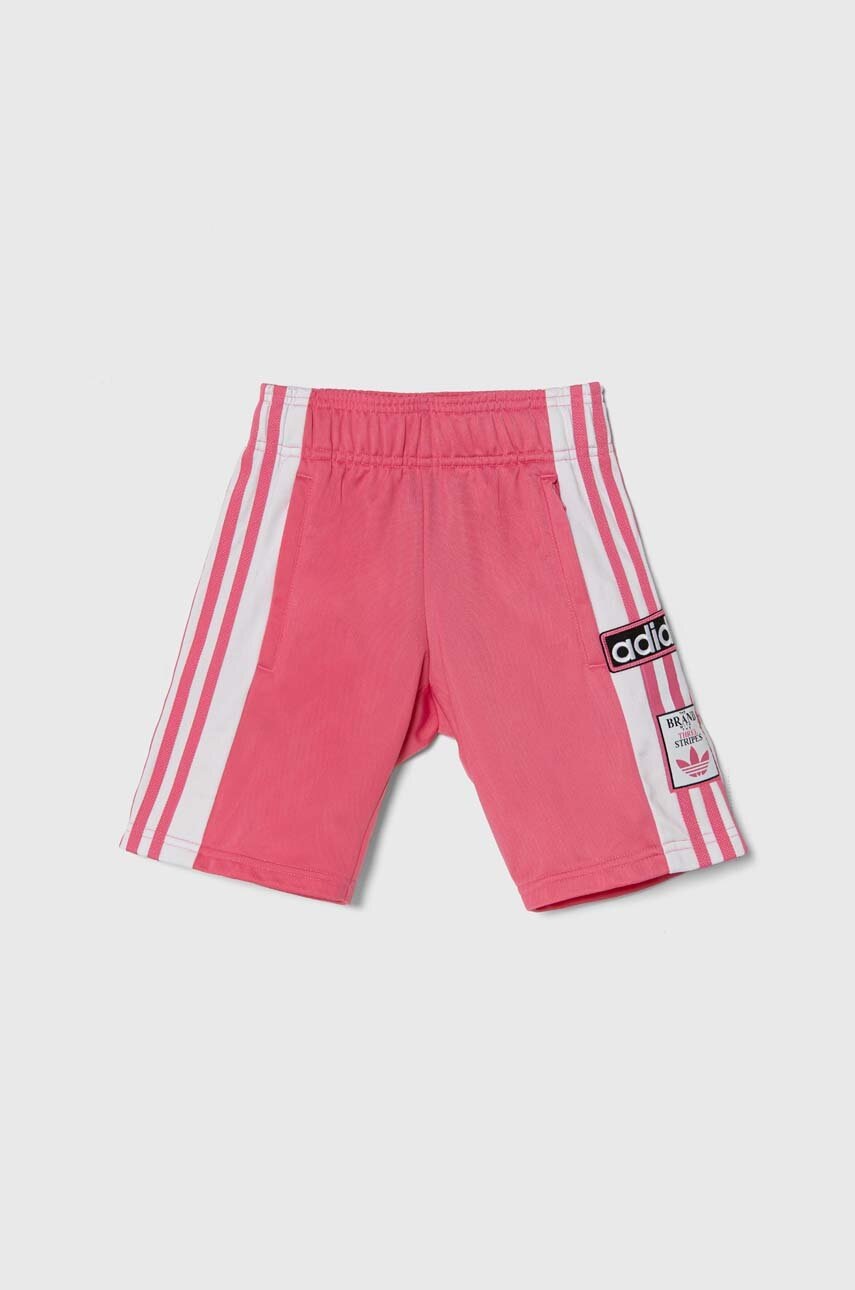 adidas Originals pantaloni scurti copii culoarea roz, modelator