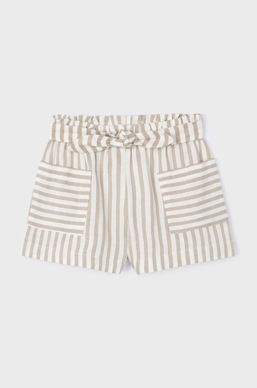 Mayoral pantaloni scurti copii culoarea bej, modelator Mayoral pantaloni scurti copii culoarea bej, modelator