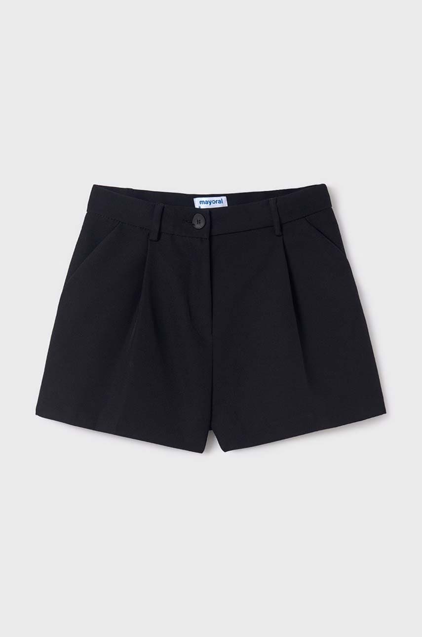 Mayoral pantaloni scurti copii culoarea negru, neted Mayoral pantaloni scurti copii culoarea negru, neted