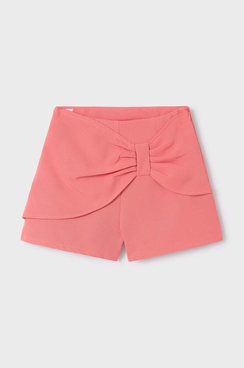 Дитячі шорти Mayoral колір рожевий однотонні