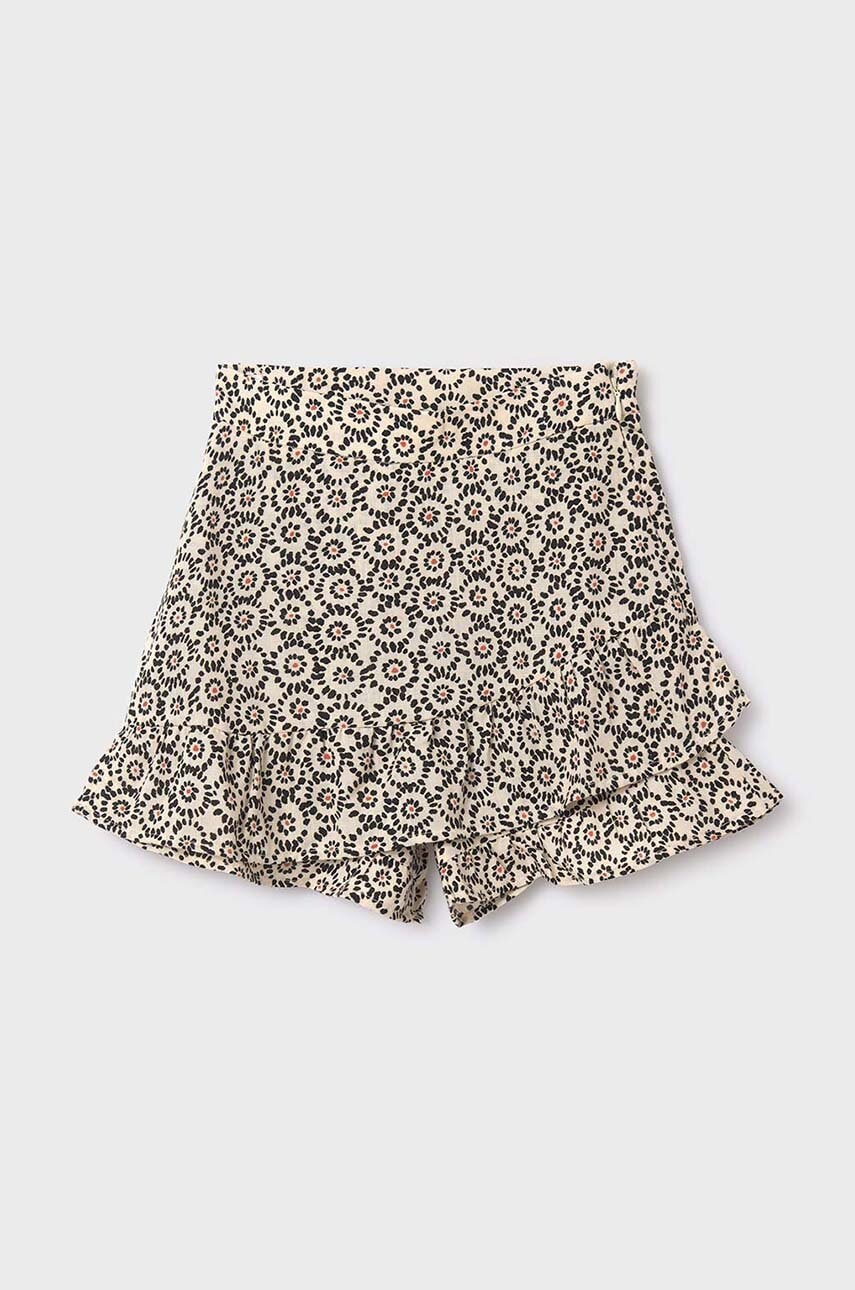 Mayoral pantaloni scurti copii culoarea bordo, modelator
