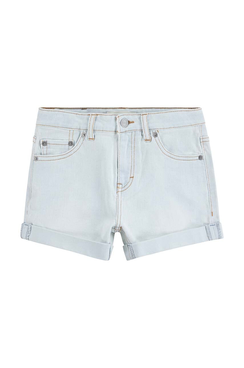 Levi\'s pantaloni scurti din denim pentru copii neted, talie reglabila