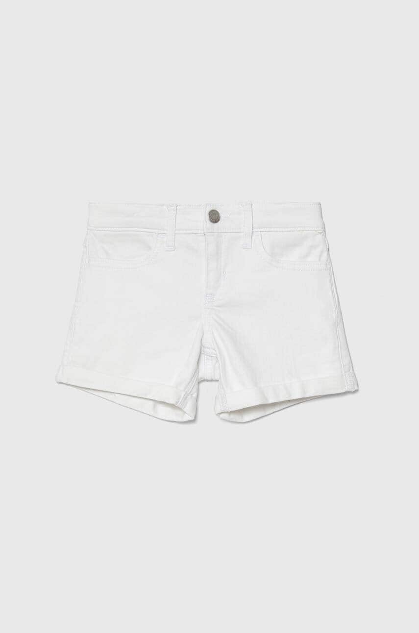 Abercrombie & Fitch pantaloni scurti copii culoarea gri, neted, talie reglabila