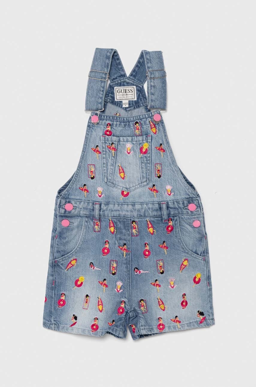 Levně Dětské kalhoty na šle Guess