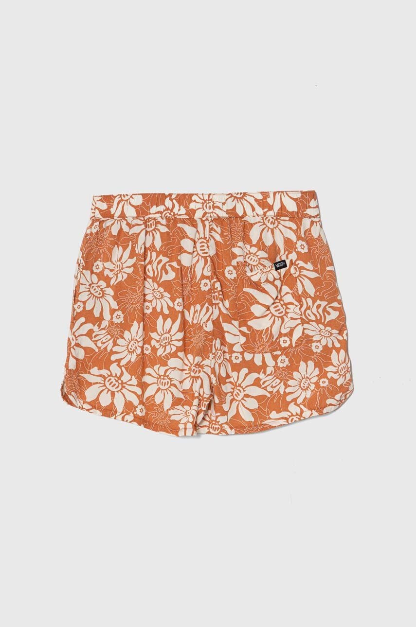 Детские шорты Vans AMSTONE PULL ON SHORT GR цвет оранжевый с узором Детские шорты Vans AMSTONE PULL ON SHORT GR цвет оранжевый с узором