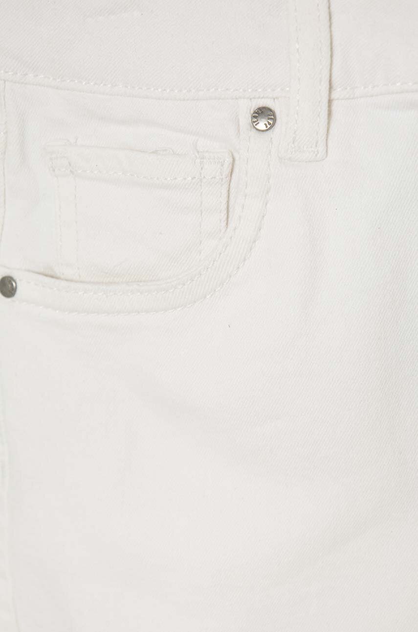 Pepe Jeans gyerek farmer rövidnadrág A-LINE SHORT HW JR fehér, sima, állítható derekú termék 2. képe