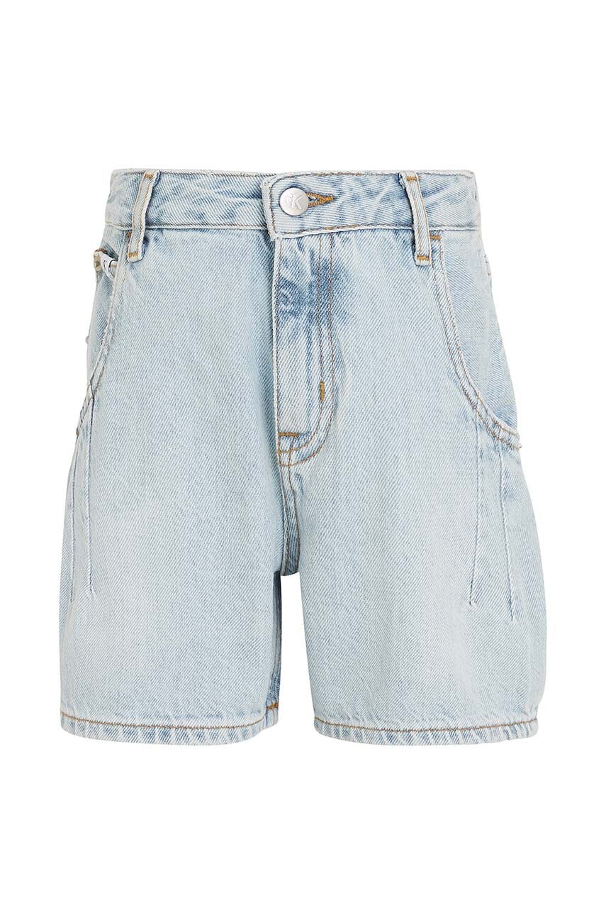 Детские джинсовые шорты Calvin Klein Jeans однотонные