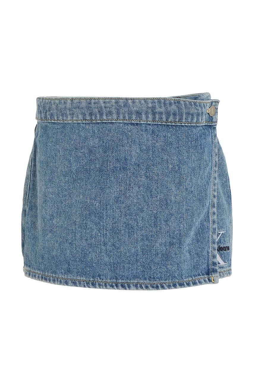 Дитячі джинсові шорти Calvin Klein Jeans однотонні