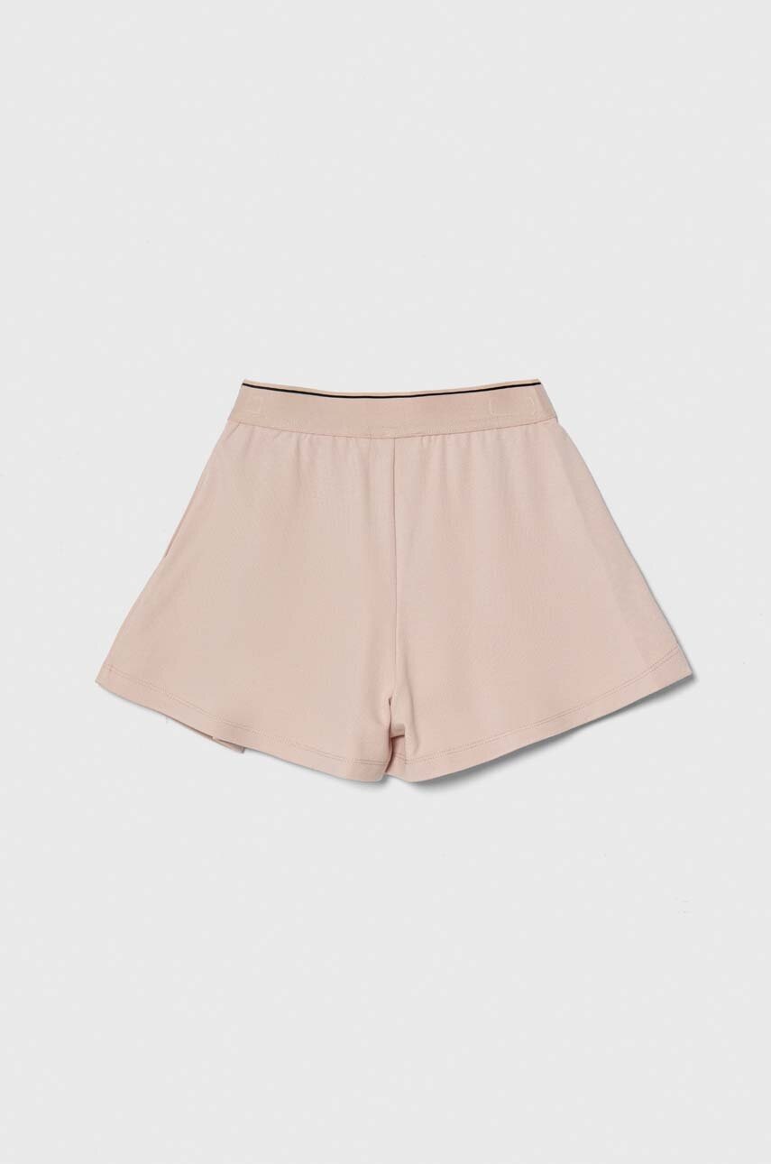 Дитячі шорти Calvin Klein Jeans колір рожевий однотонні