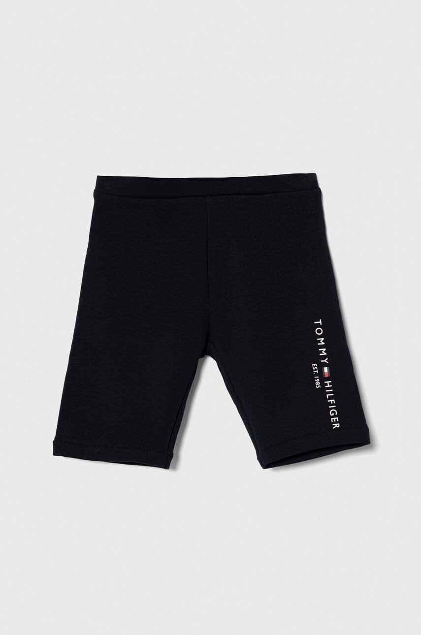 

Детски къси панталони Tommy Hilfiger в тъмносиньо с принт, Тъмносин