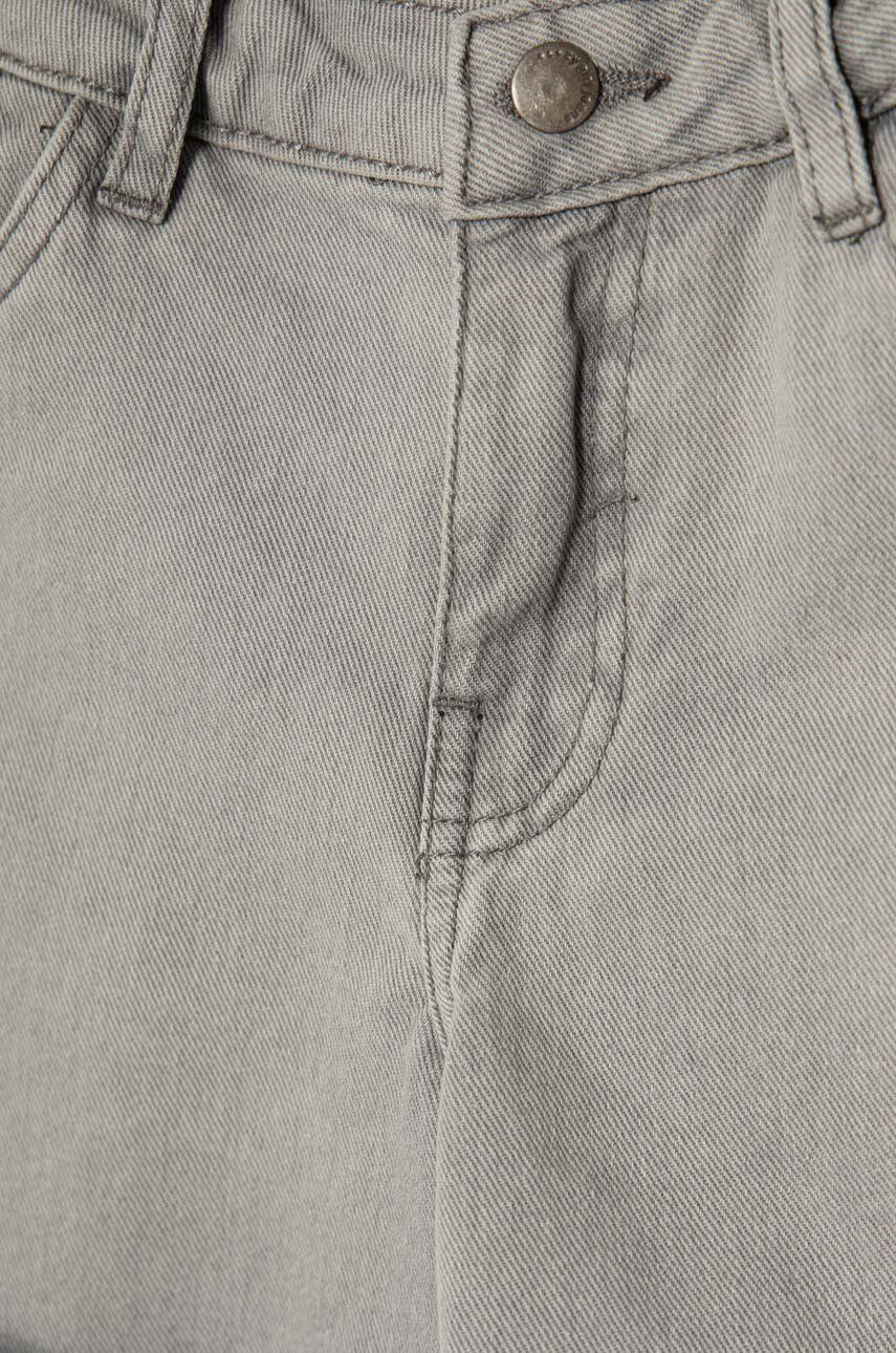 Zippy Pantaloni Scurti Din Denim Pentru Copii Culoarea Gri, Neted, Talie Reglabila