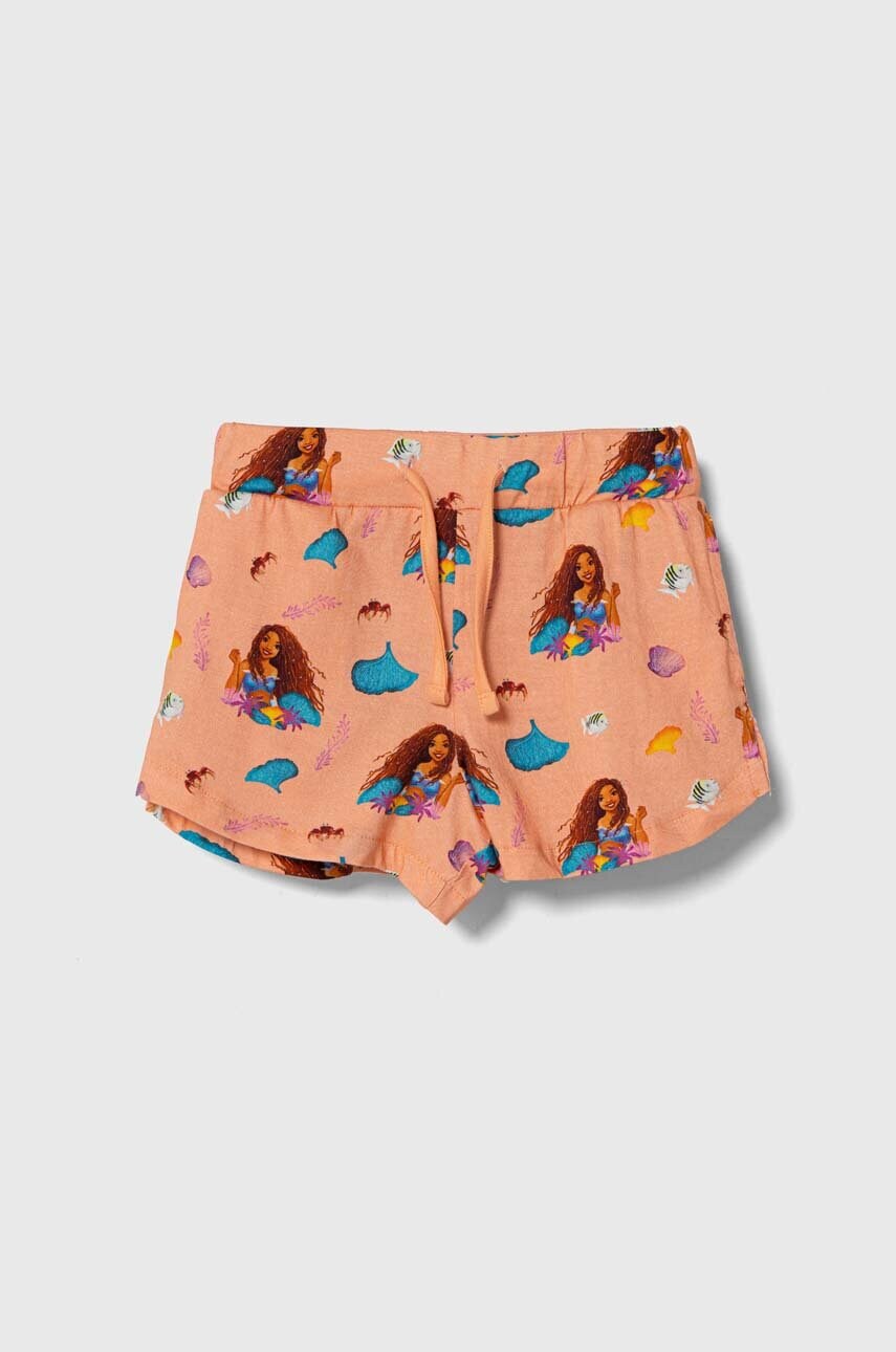 zippy pantaloni scurți din bumbac pentru copii culoarea portocaliu, modelator, talie reglabila zippy pantaloni scurți din bumbac pentru copii culoarea portocaliu, modelator, talie reglabila