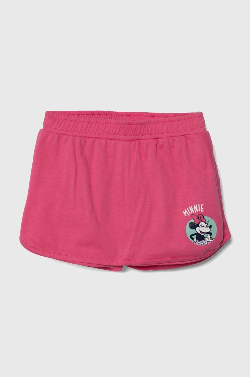 zippy fustă-pantalon pentru copii x Disney culoarea roz, cu imprimeu