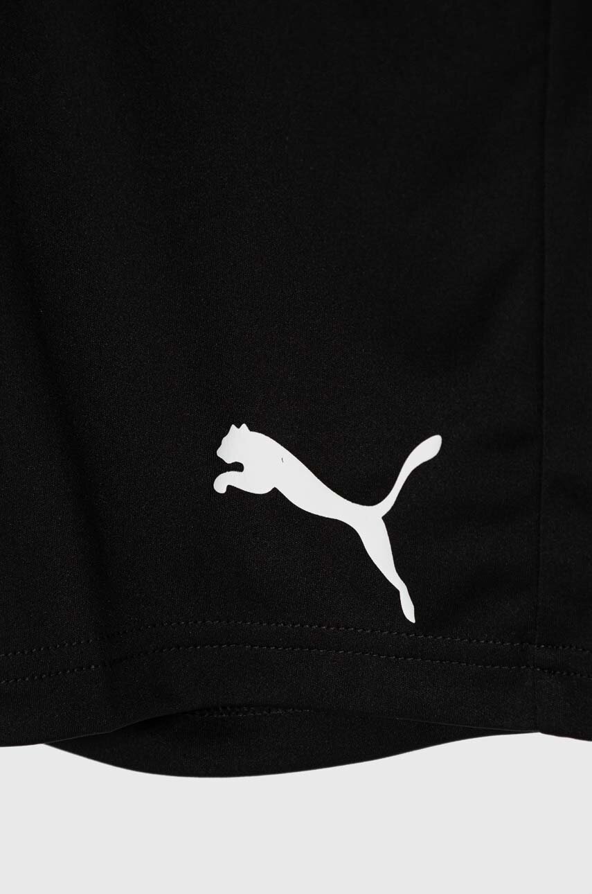 Дитячі шорти Puma ACTIVE Interlock Shorts B колір чорний з принтом регульована талія