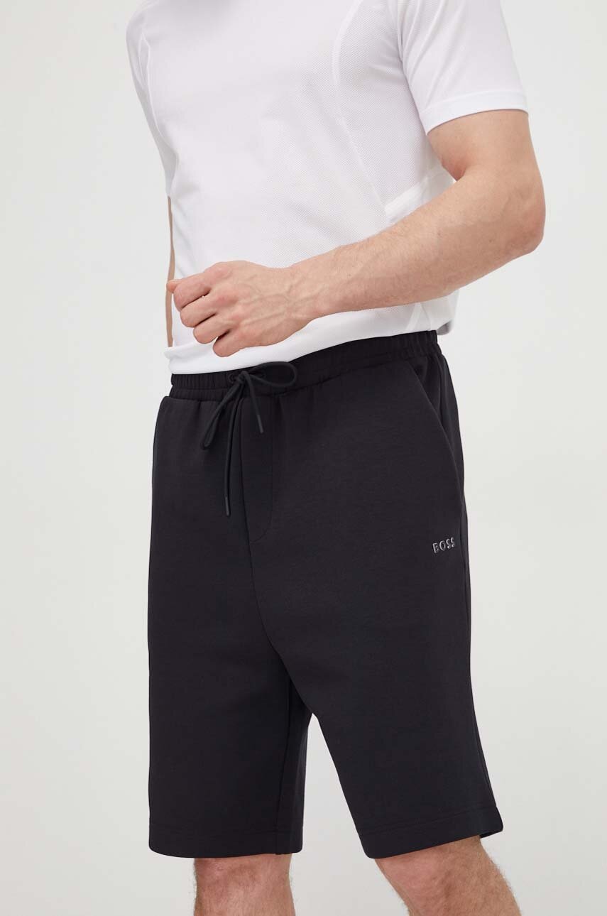 BOSS Green pantaloni scurți bărbați, culoarea negru 50506120