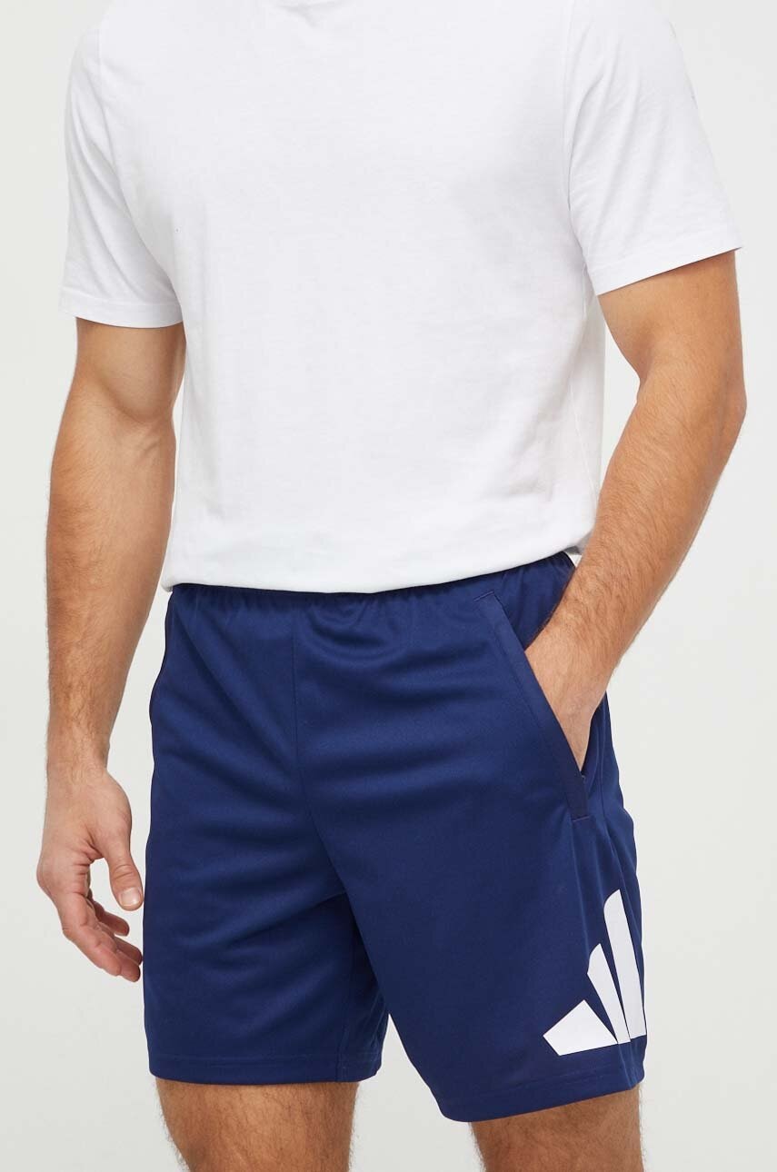 adidas Performance pantaloni scurți de antrenament TR-ES culoarea albastru marin