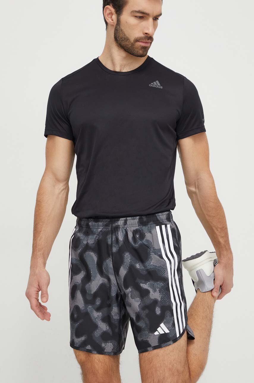 adidas Performance pantaloni scurti de alergare Own the Run culoarea gri IK4996