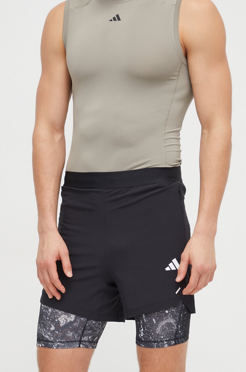 adidas Performance pantaloni scurți de antrenament Workout culoarea negru IK9683