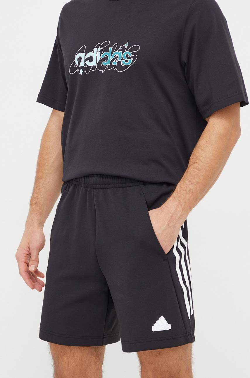 adidas pantaloni scurți bărbați, culoarea negru IN3312