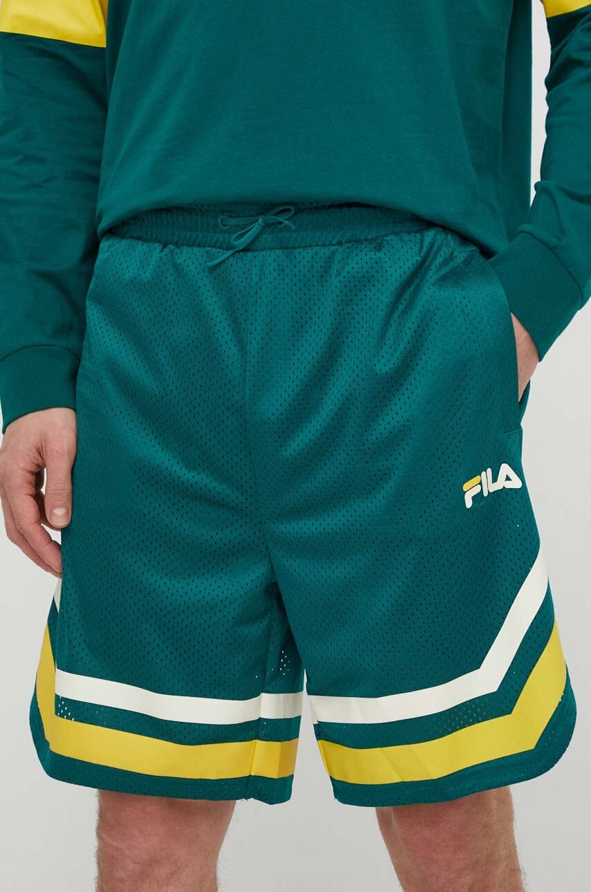 Fila pantaloni scurti Lashio barbati, culoarea verde, FAM0651