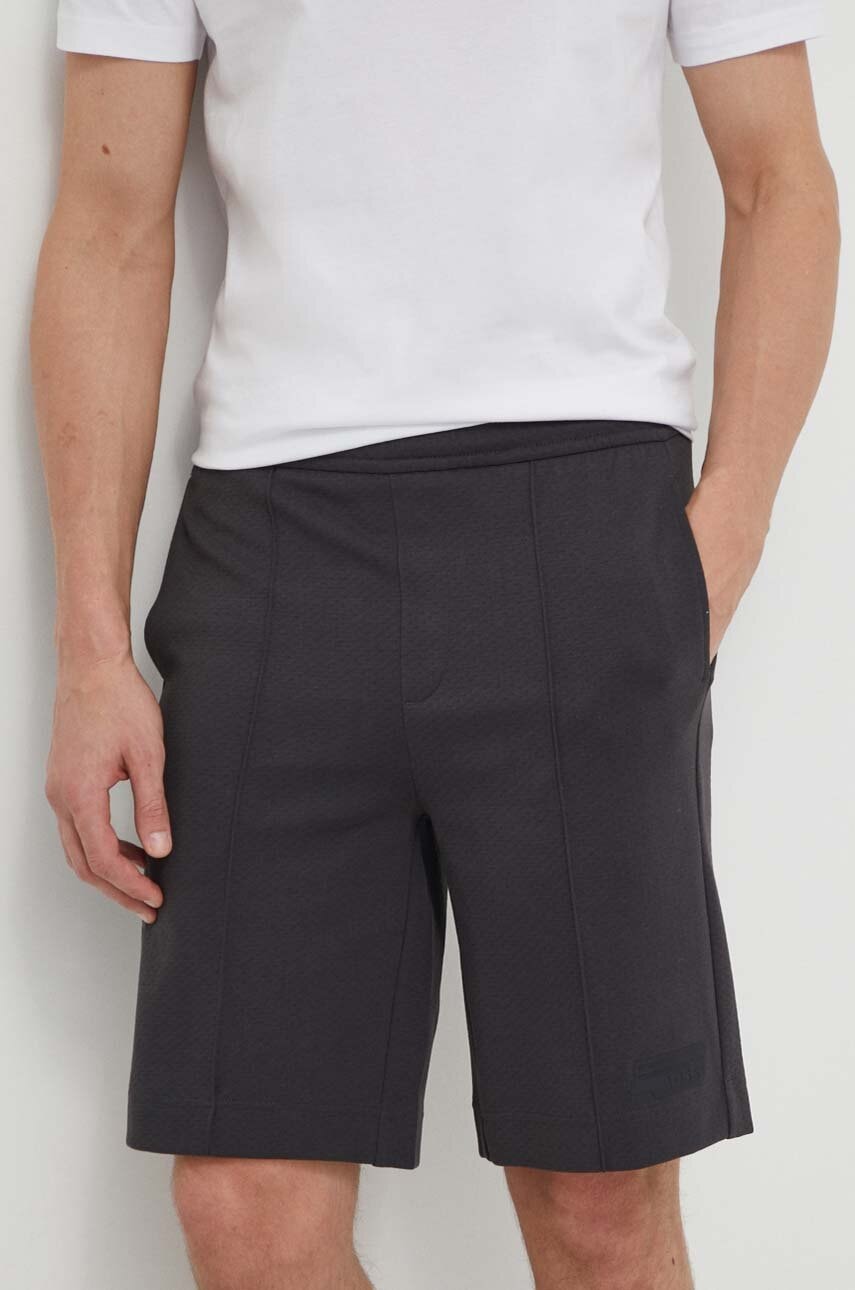 BOSS Green pantaloni scurți bărbați, culoarea gri 50511416