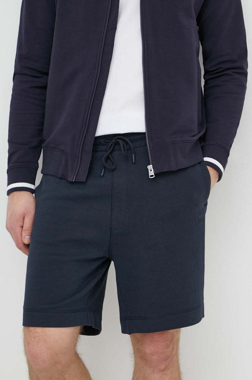 BOSS Orange pantaloni scurți din bumbac melanj 50511726 BOSS Orange pantaloni scurți din bumbac melanj 50511726