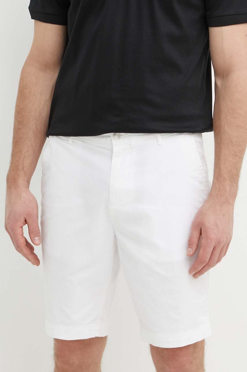BOSS pantaloni scurti barbati, culoarea alb, 50512524