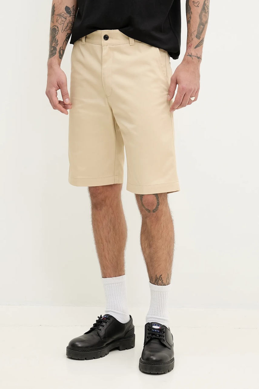 HUGO pantaloni scurti barbati, culoarea bej