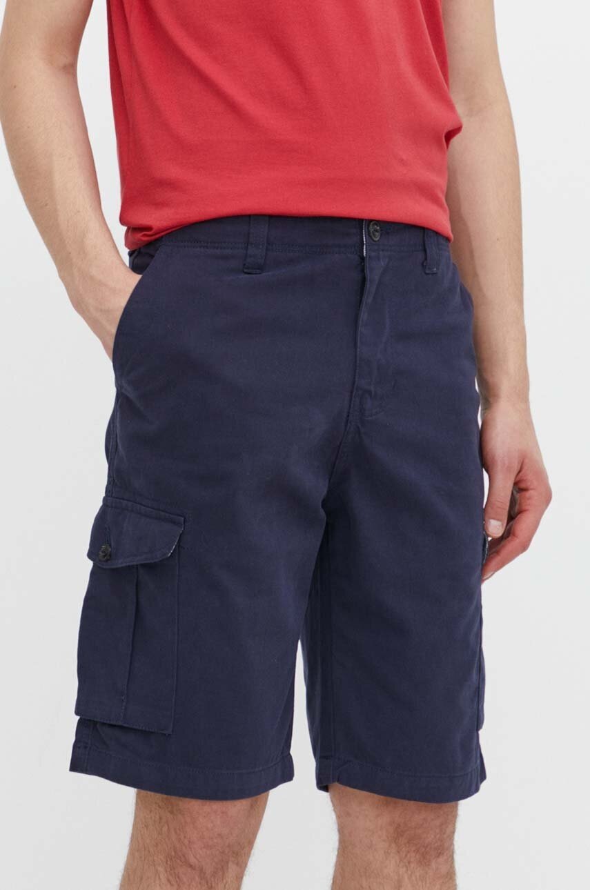 Quiksilver pantaloni scurti din bumbac culoarea albastru marin