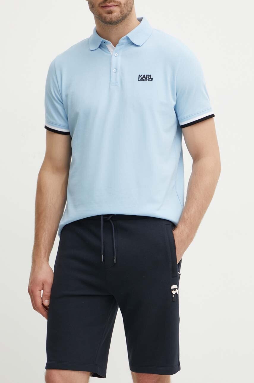 Karl Lagerfeld pantaloni scurti barbati, culoarea alb, 542900.705032