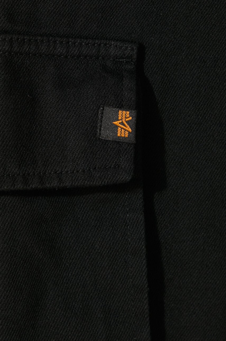 Bavlnené rifľové šortky Alpha Industries Aircraft