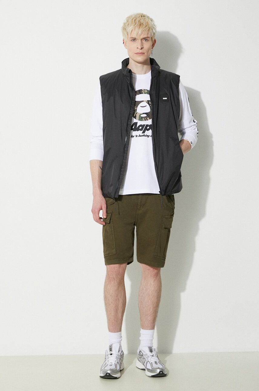 Σορτς Alpha Industries Airman χρώμα: πράσινο, 116211 φωτογραφία