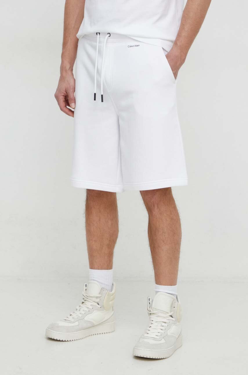 

Къс панталон Calvin Klein в бяло K10K112689, Бял