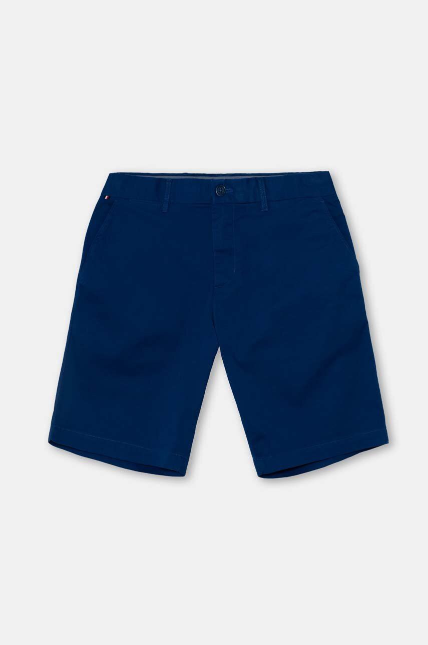 Levně Kraťasy Tommy Hilfiger pánské, tmavomodrá barva