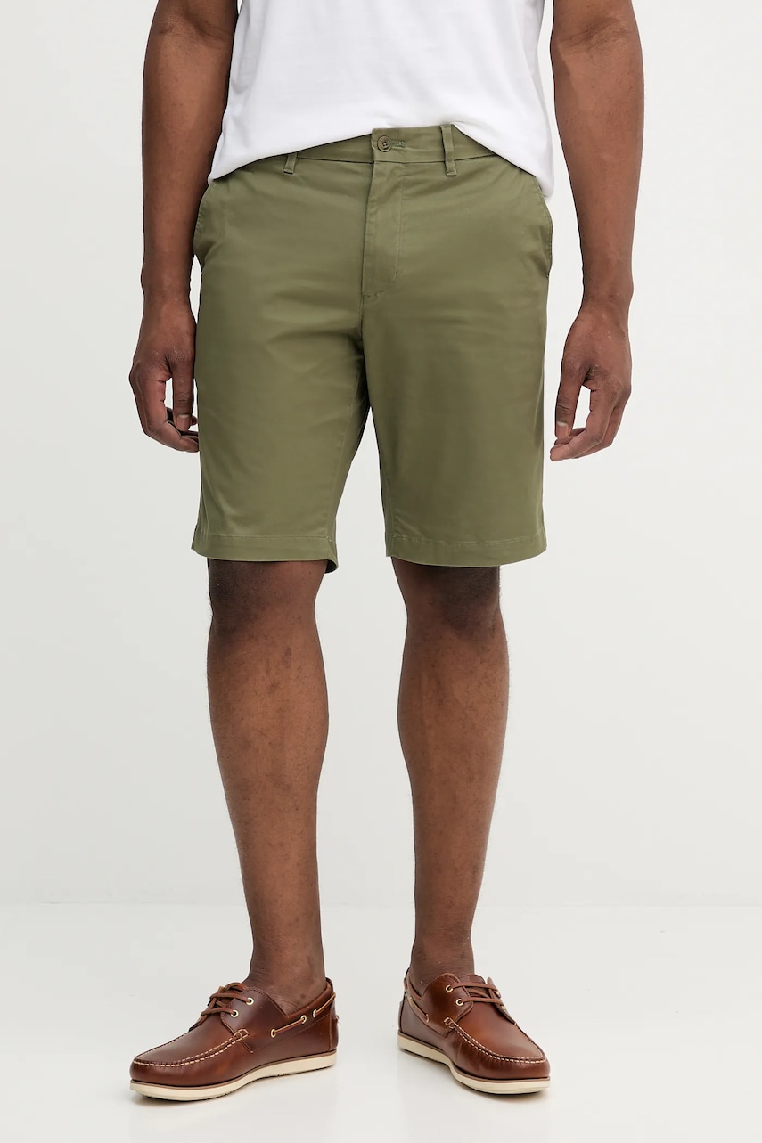 Levně Kraťasy Tommy Hilfiger pánské, žlutá barva